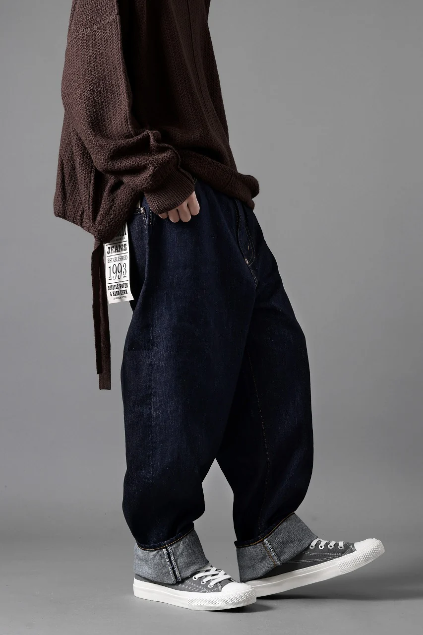 FULLCOUNT x N/07 x LOOM exclusive WIDE TAPERED DENIM PANTS / 11.5oz ZIMBABWE DENIM (INDIGO BLUE / ONE WASHED) - Image 23