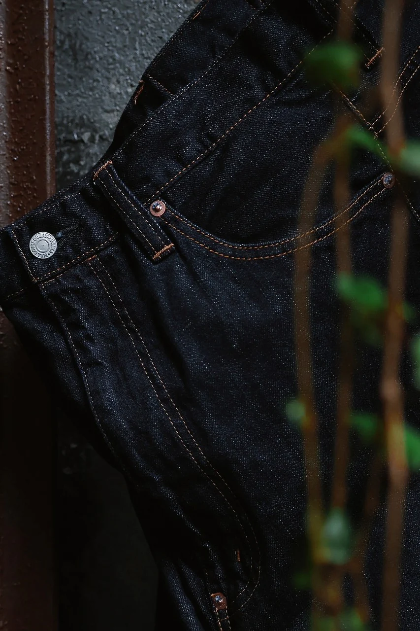 FULLCOUNT x N/07 x LOOM exclusive WIDE TAPERED DENIM PANTS / 11.5oz ZIMBABWE DENIM (INDIGO BLUE / ONE WASHED) - Image 37