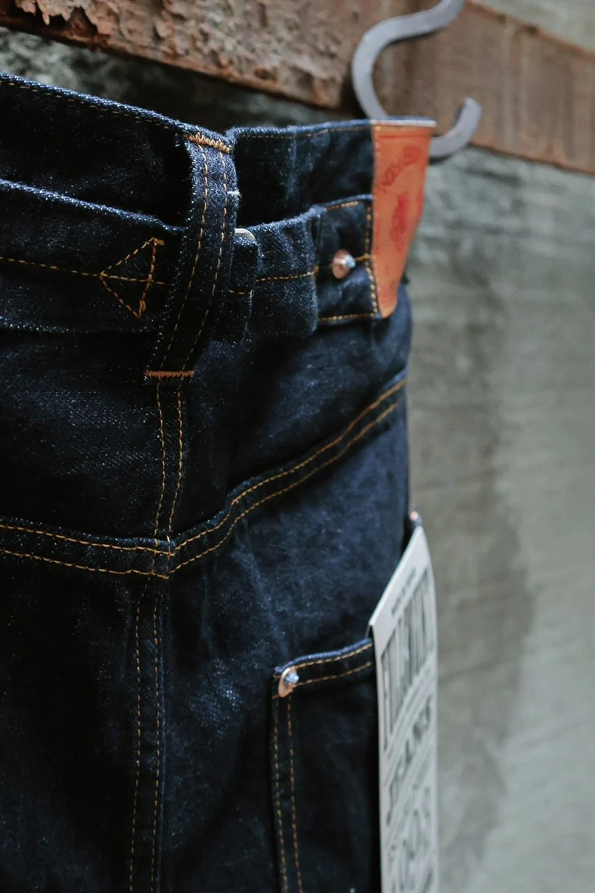 FULLCOUNT x N/07 x LOOM exclusive WIDE TAPERED DENIM PANTS / 11.5oz ZIMBABWE DENIM (INDIGO BLUE / ONE WASHED) - Image 39