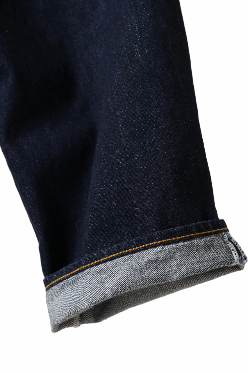 FULLCOUNT x N/07 x LOOM exclusive WIDE TAPERED DENIM PANTS / 11.5oz ZIMBABWE DENIM (INDIGO BLUE / ONE WASHED) - Image 8