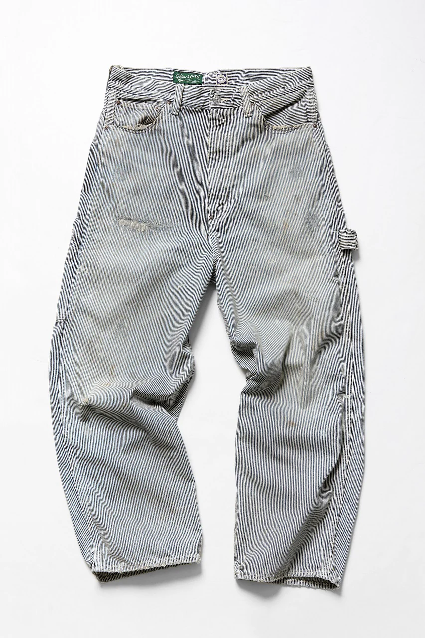 FULLCOUNT x N/07 x LOOM exclusive WIDE TAPERED PAINTER TROUSERS (HICKORY STRIPE) - Image 5