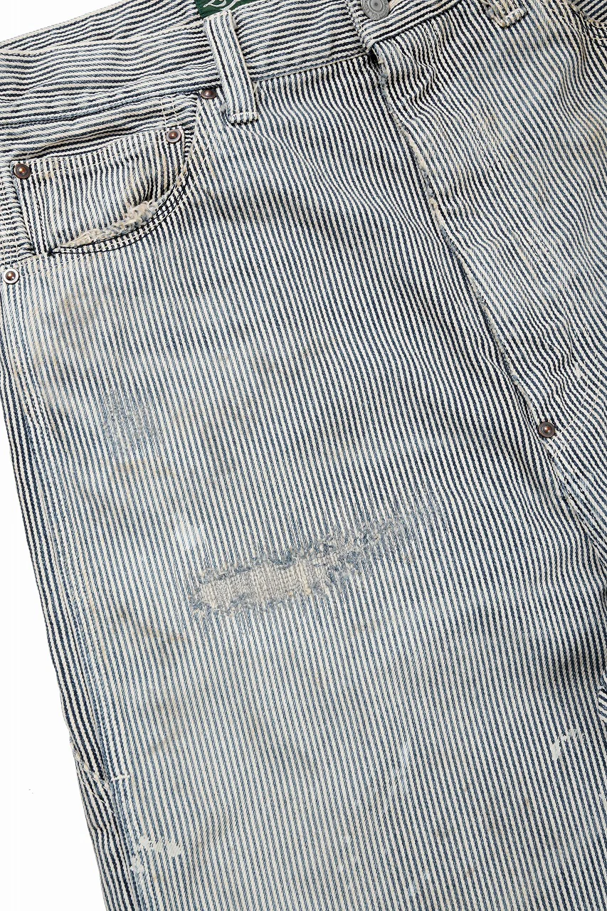 FULLCOUNT x N/07 x LOOM exclusive WIDE TAPERED PAINTER TROUSERS (HICKORY STRIPE) - Image 9