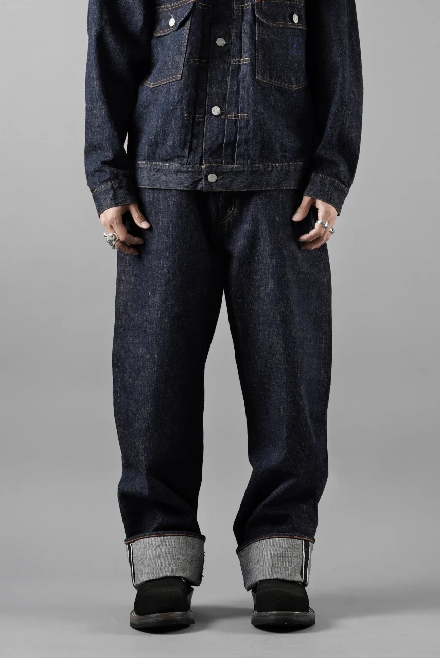 FULLCOUNT x POP TRADING COMPANY Drs Denim Pants / 13.7oz Zimbabwe Selvedge Denim (INDIGO BLUE) - Image 11