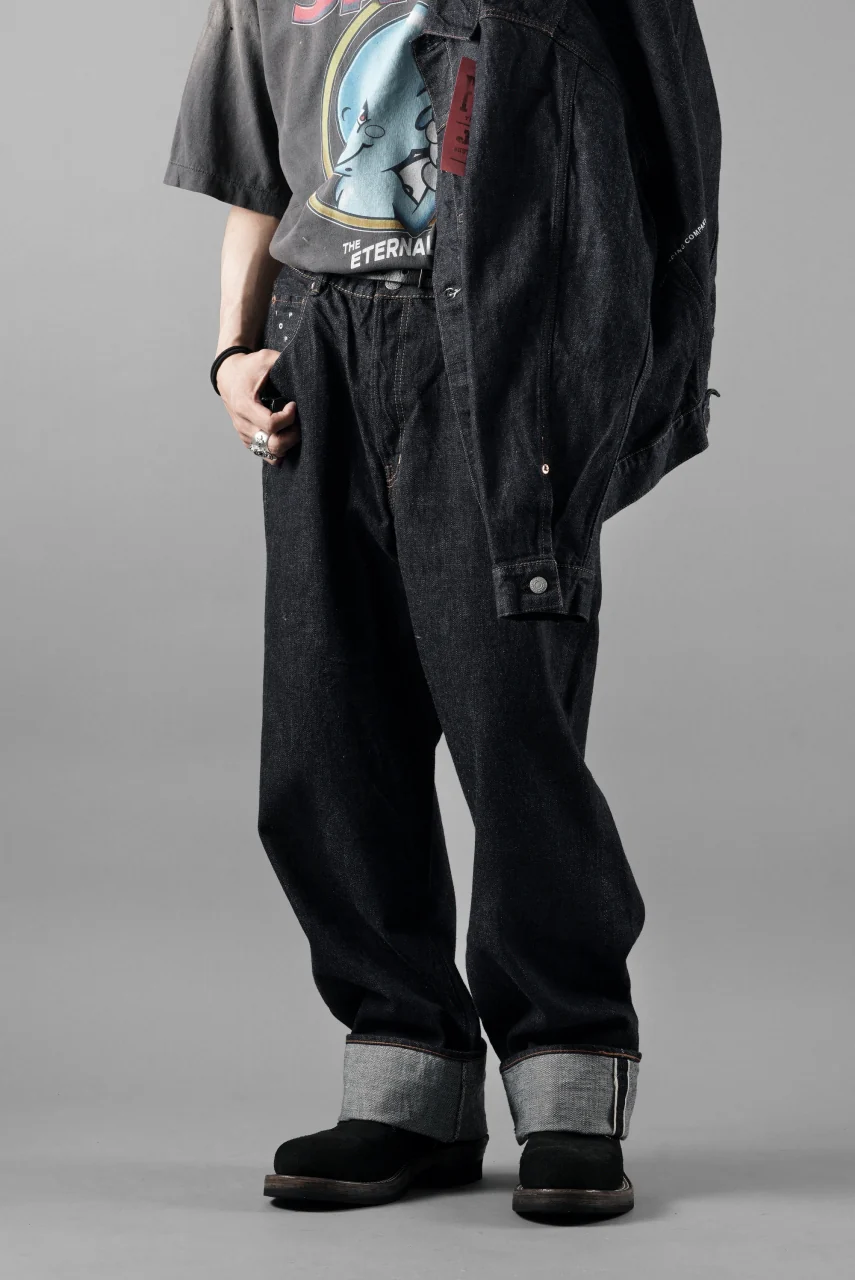 FULLCOUNT x POP TRADING COMPANY Drs Denim Pants / 13.7oz Zimbabwe Selvedge Denim (INDIGO BLUE) - Image 12