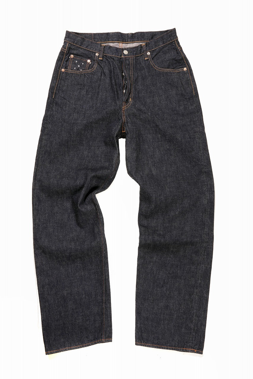 FULLCOUNT x POP TRADING COMPANY Drs Denim Pants / 13.7oz Zimbabwe Selvedge Denim (INDIGO BLUE) - Image 3
