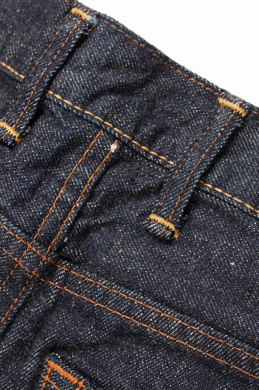 FULLCOUNT x POP TRADING COMPANY Drs Denim Pants / 13.7oz Zimbabwe Selvedge Denim (INDIGO BLUE) - Image 9