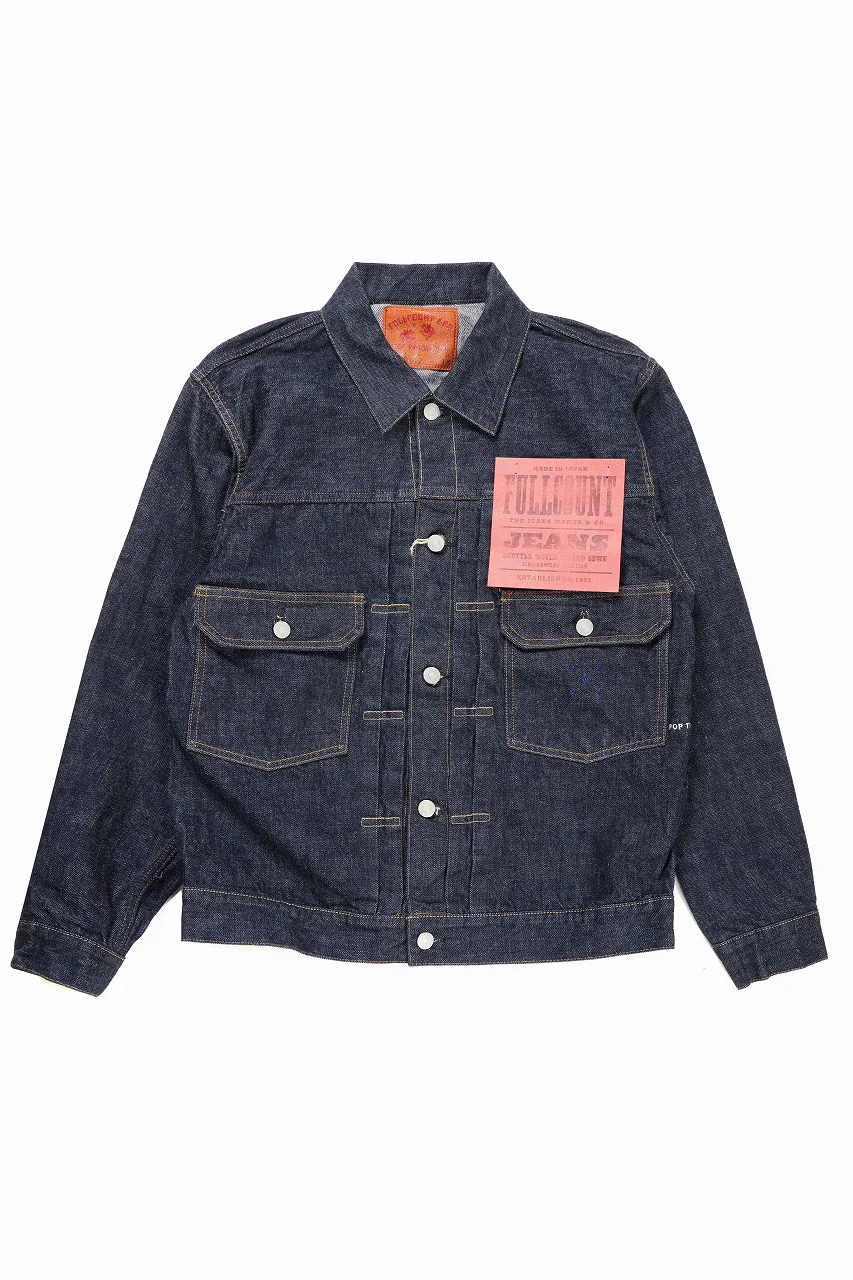 FULLCOUNT x POP TRADING COMPANY Type2 Jean Jacket / 13.7oz Zimbabwe Selvedge Denim (INDIGO BLUE)