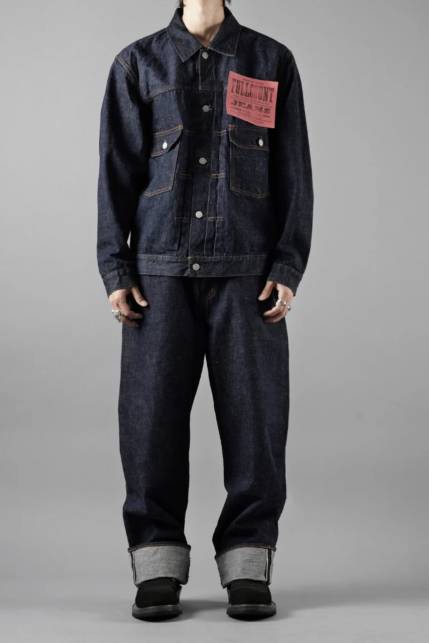 FULLCOUNT x POP TRADING COMPANY Type2 Jean Jacket / 13.7oz Zimbabwe Selvedge Denim (INDIGO BLUE) - Image 10