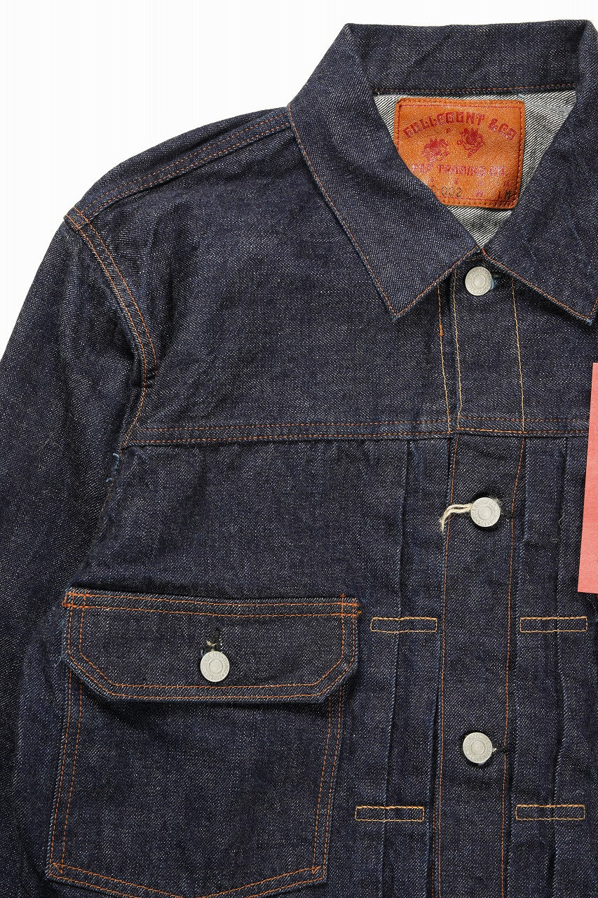 FULLCOUNT x POP TRADING COMPANY Type2 Jean Jacket / 13.7oz Zimbabwe Selvedge Denim (INDIGO BLUE) - Image 3
