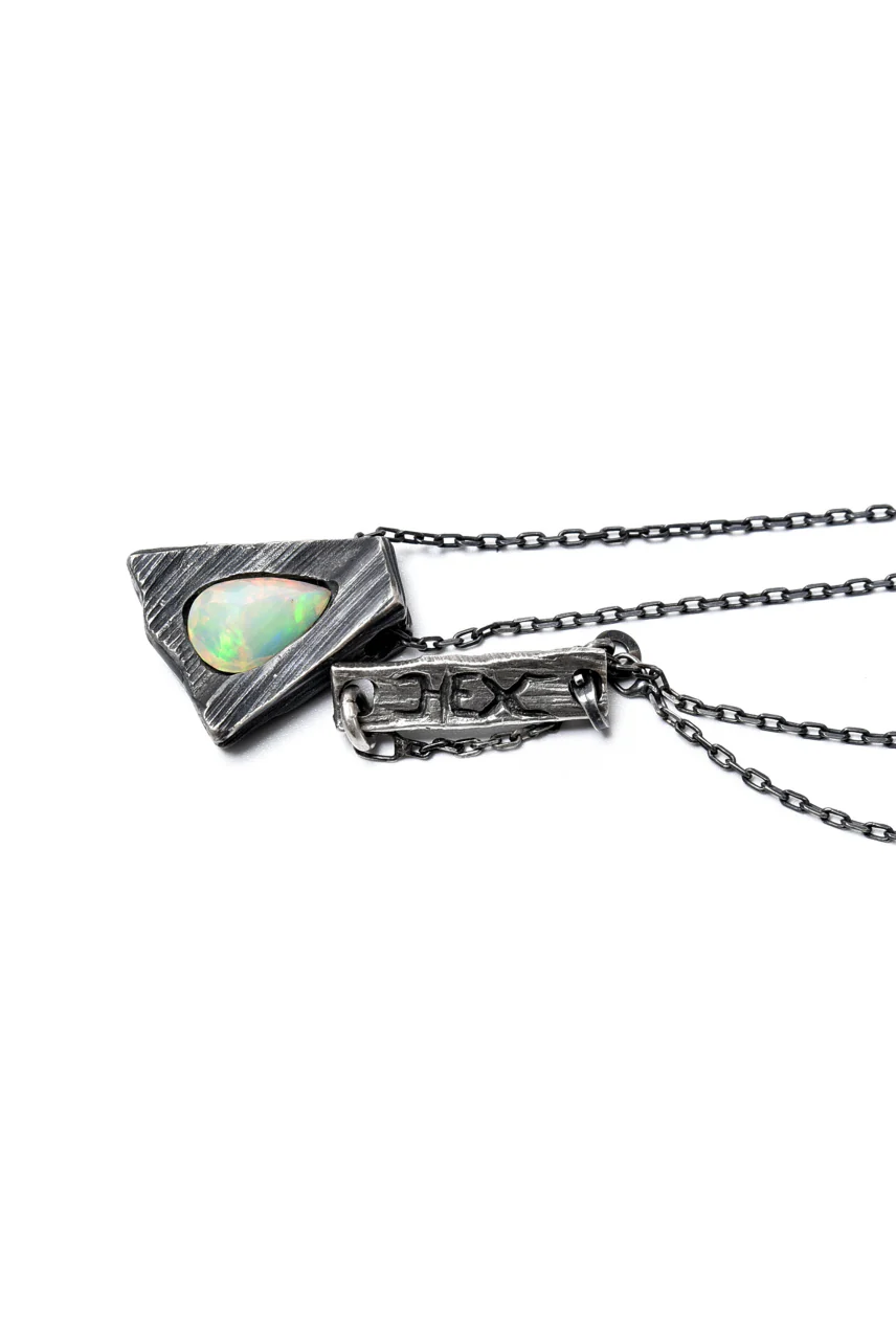 GASPARD HEX Faceted Opal Pendant Drop Shape - Image 8