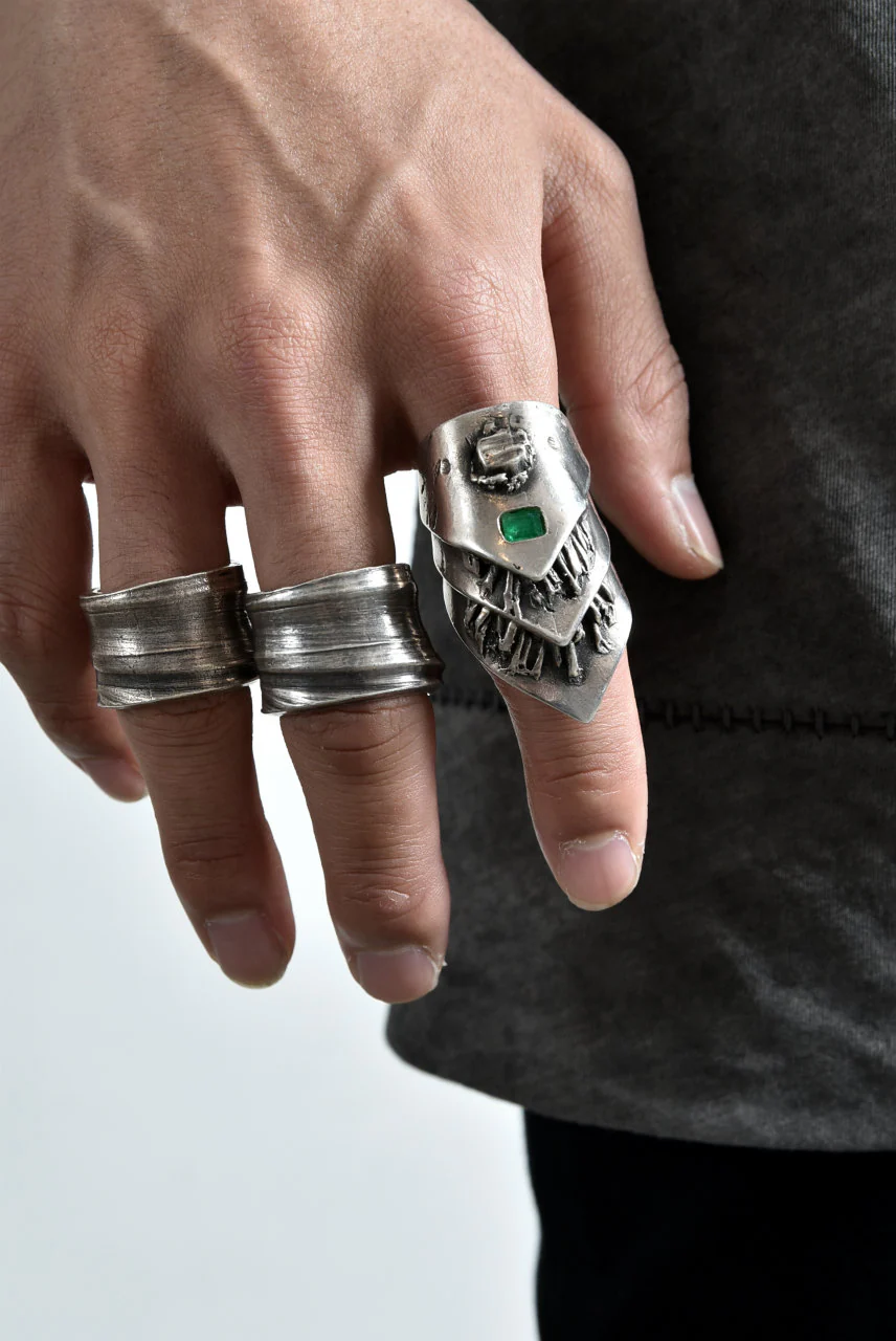 GASPARD HEX Mayan Ring with EMERALD JEWELRY - Image 14