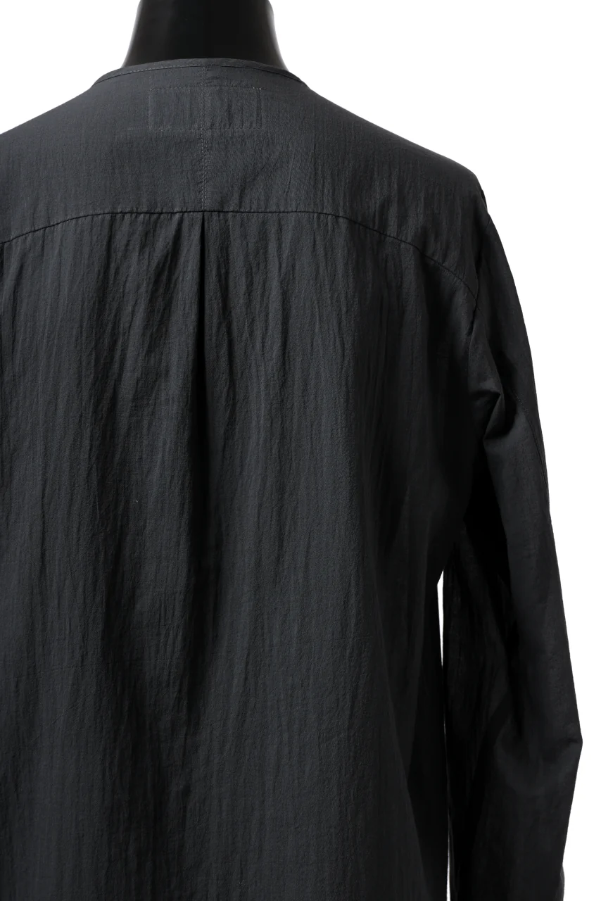 Hannibal. Collarless Shirt / Jos 132. (ANTHRACITE) - Image 15