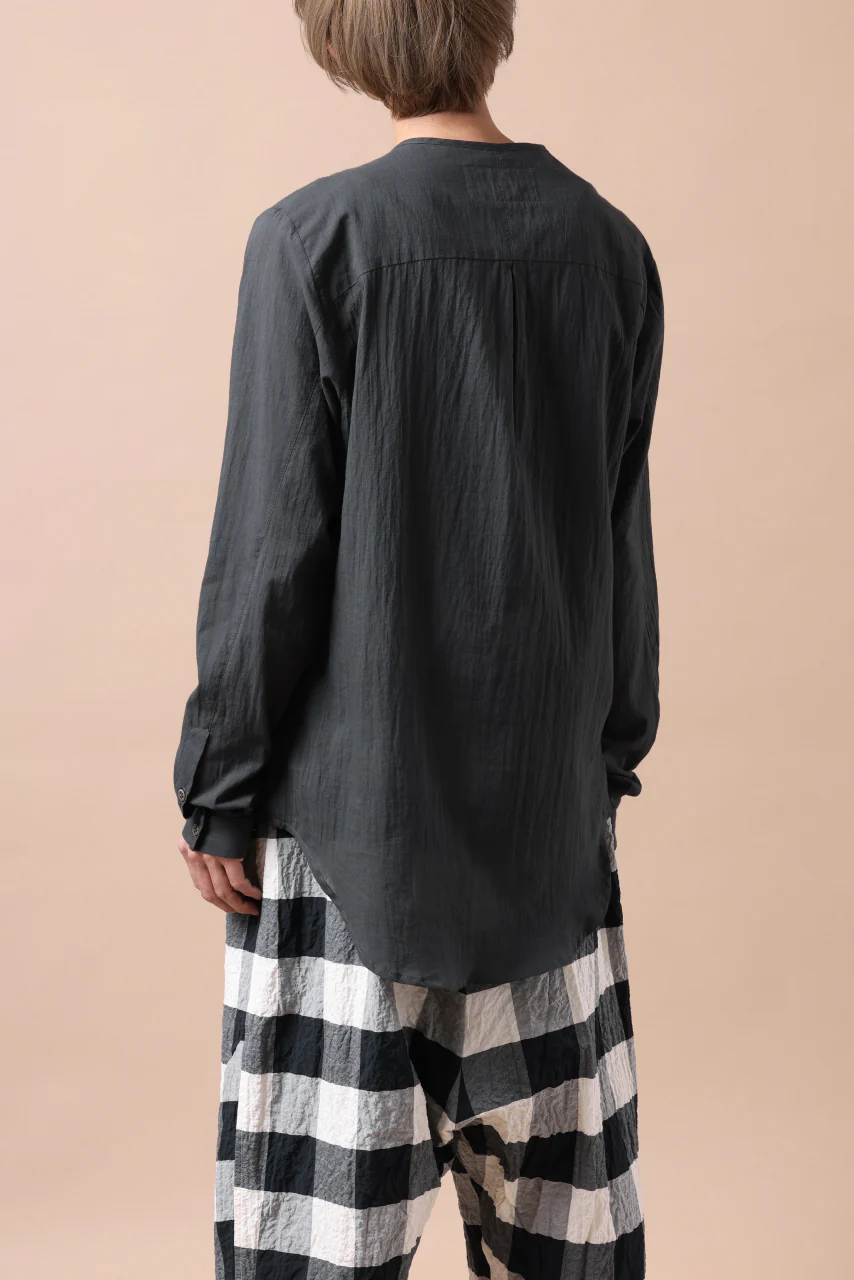 Hannibal. Collarless Shirt / Jos 132. (ANTHRACITE) - Image 24