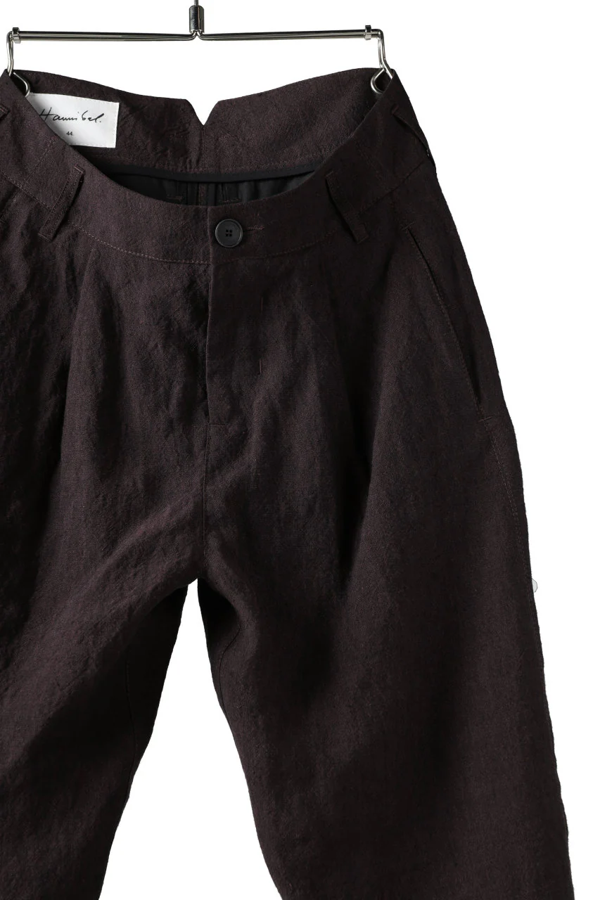 Hannibal. Cropped Trousers Natural Fit / harriet 194. (BURGUNDY) - Image 13