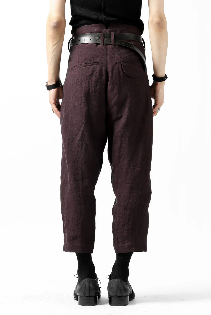 Hannibal. Cropped Trousers Natural Fit / harriet 194. (BURGUNDY) - Image 4