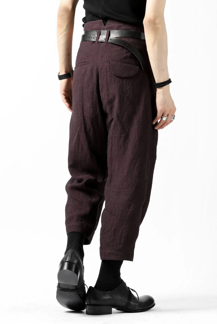 Hannibal. Cropped Trousers Natural Fit / harriet 194. (BURGUNDY) - Image 5