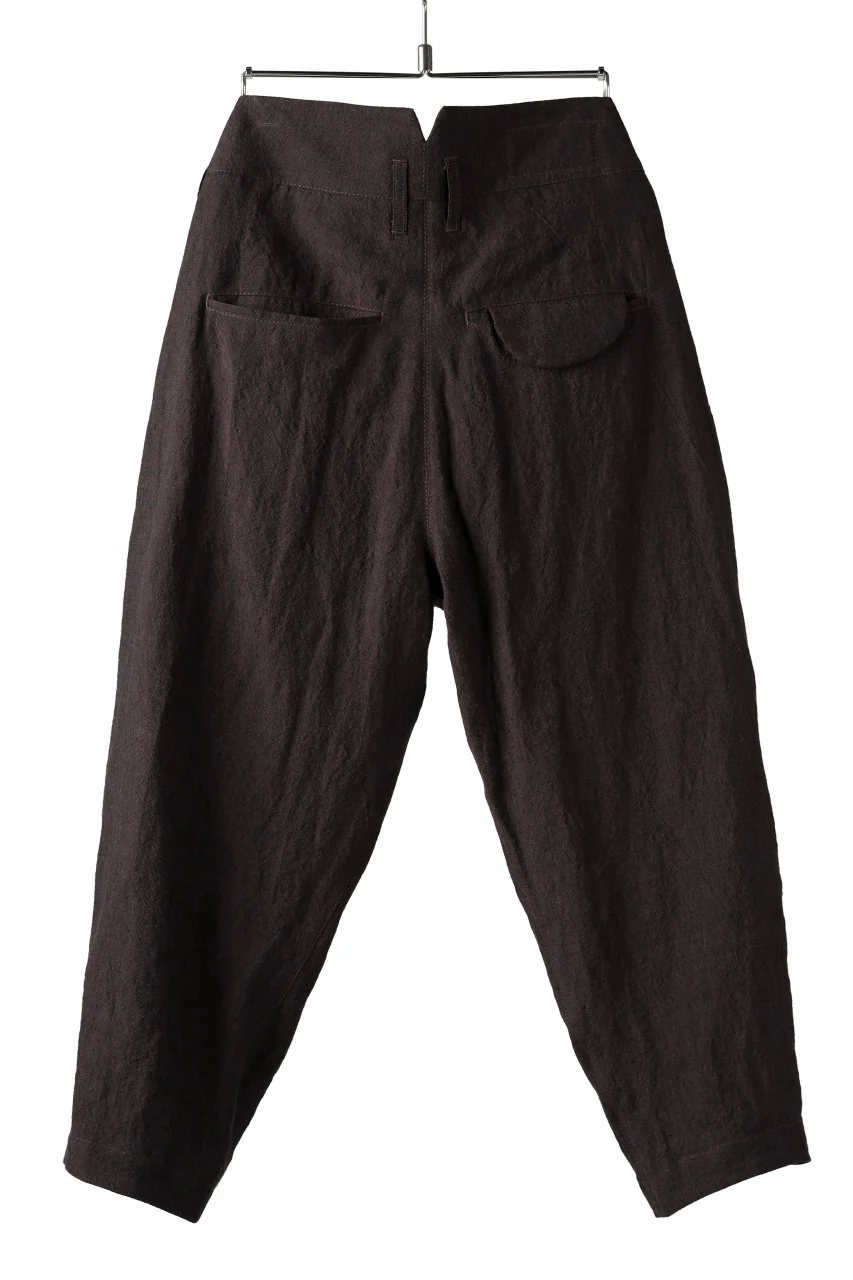Hannibal. Cropped Trousers Natural Fit / harriet 194. (BURGUNDY) - Image 7