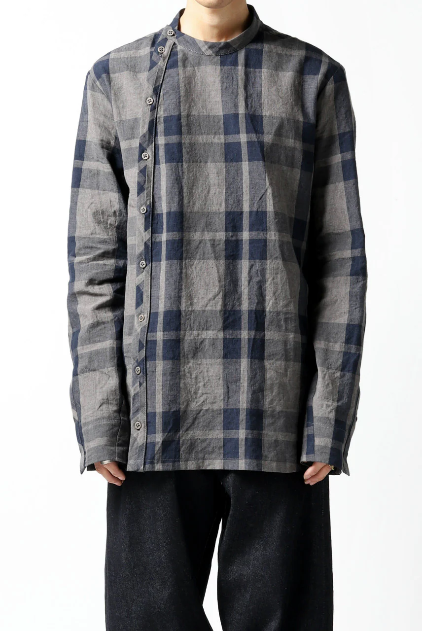 Hannibal. Curve Front Check Shirt / jabba 120. (EARTH) - Image 19
