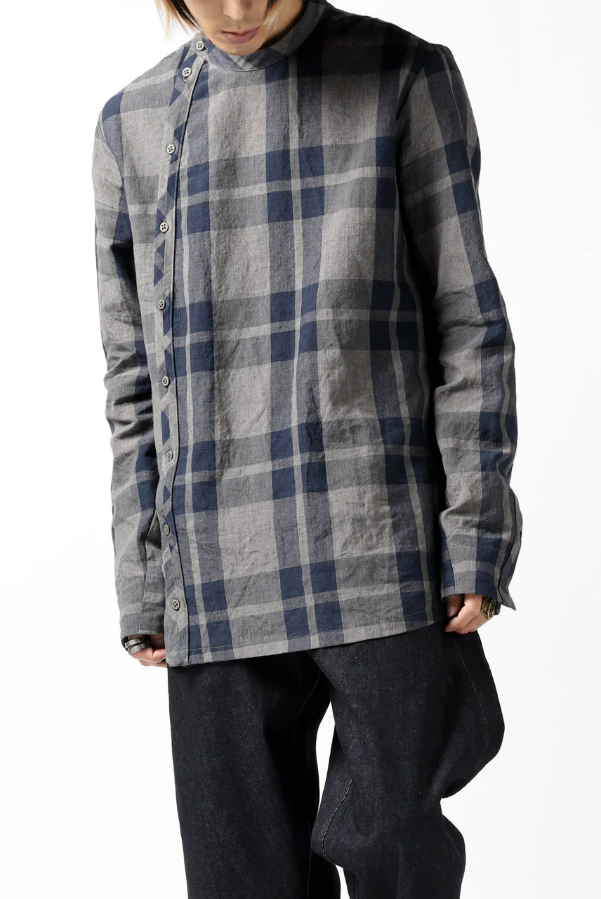 Hannibal. Curve Front Check Shirt / jabba 120. (EARTH) - Image 20