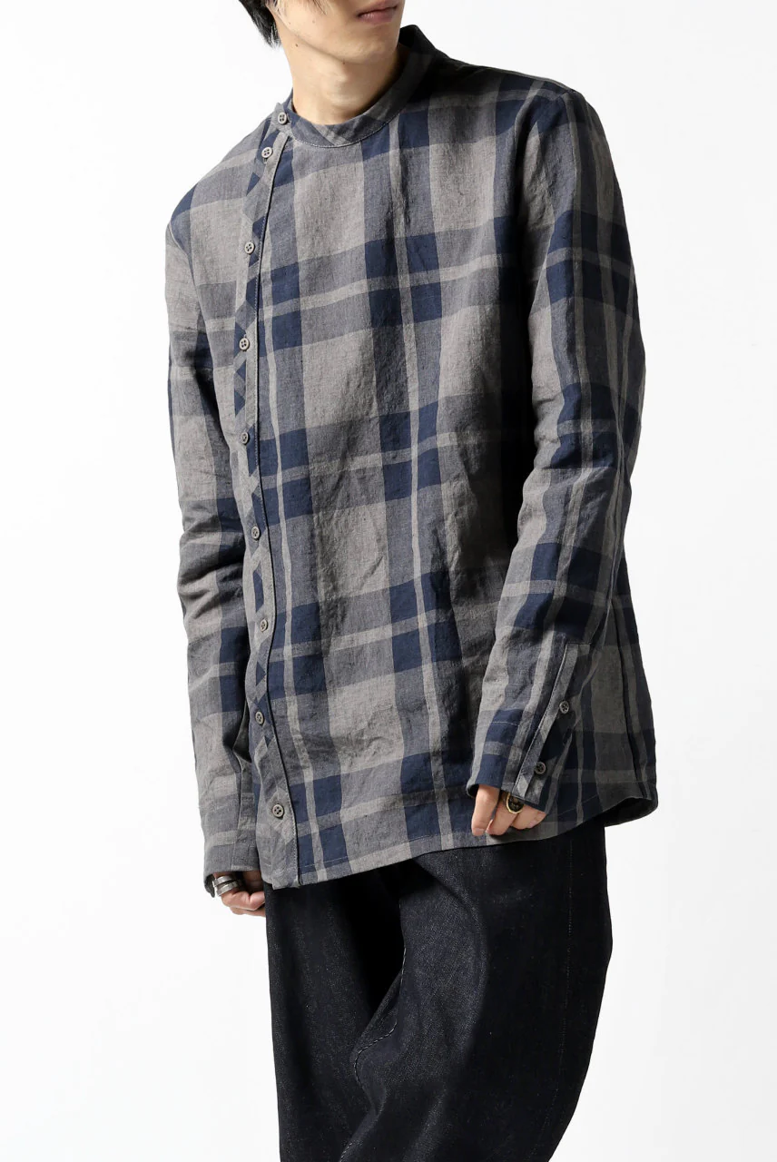 Hannibal. Curve Front Check Shirt / jabba 120. (EARTH) - Image 21