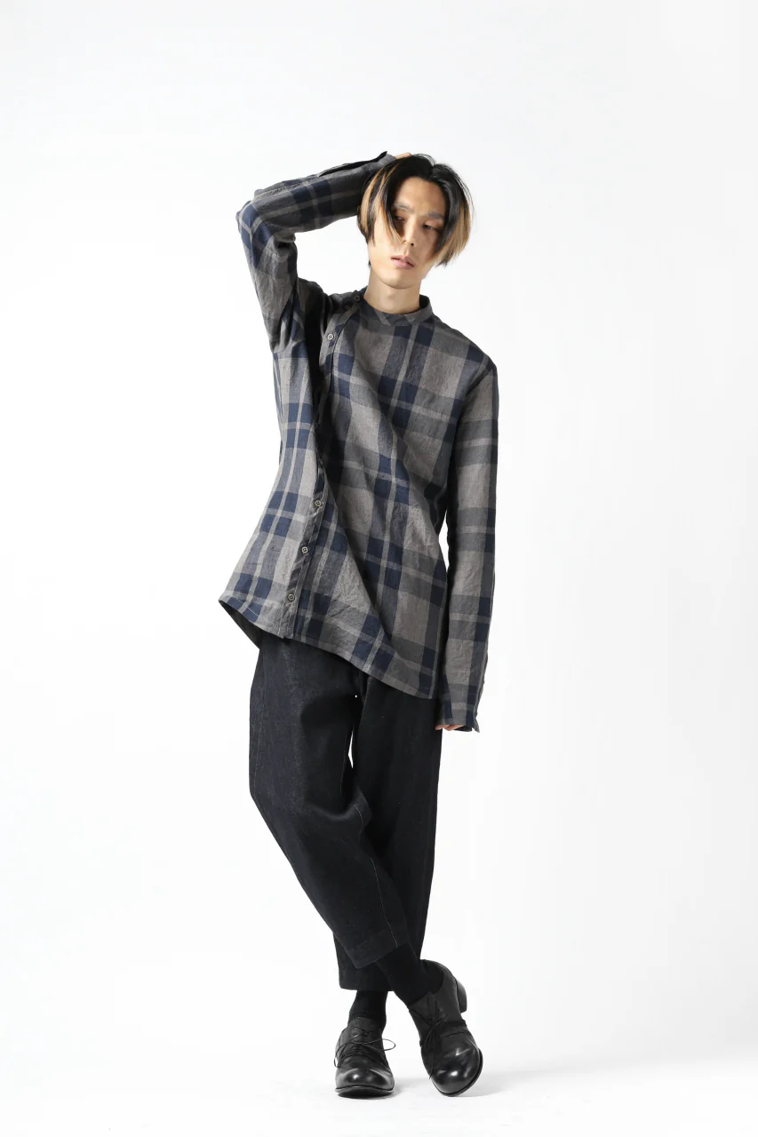 Hannibal. Curve Front Check Shirt / jabba 120. (EARTH) - Image 29