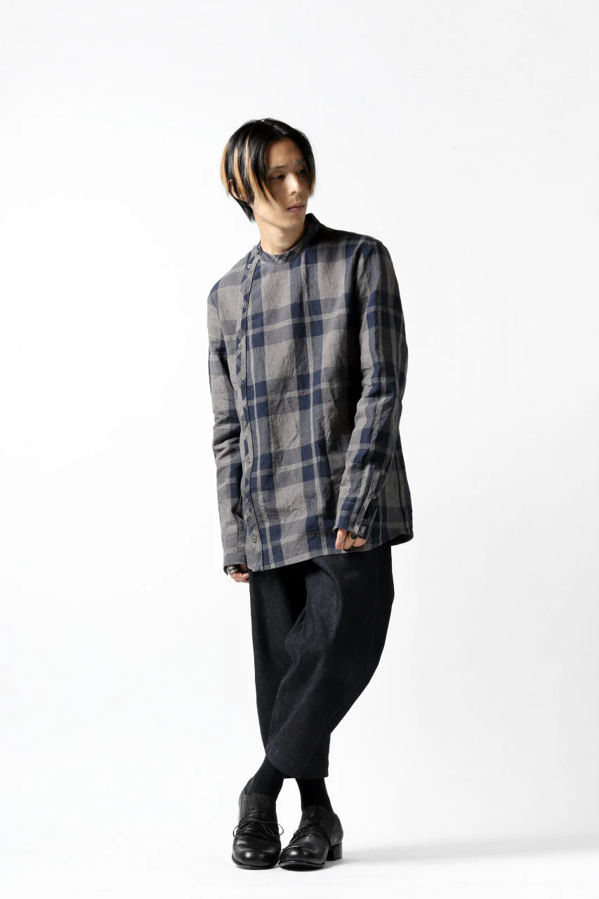 Hannibal. Curve Front Check Shirt / jabba 120. (EARTH) - Image 30