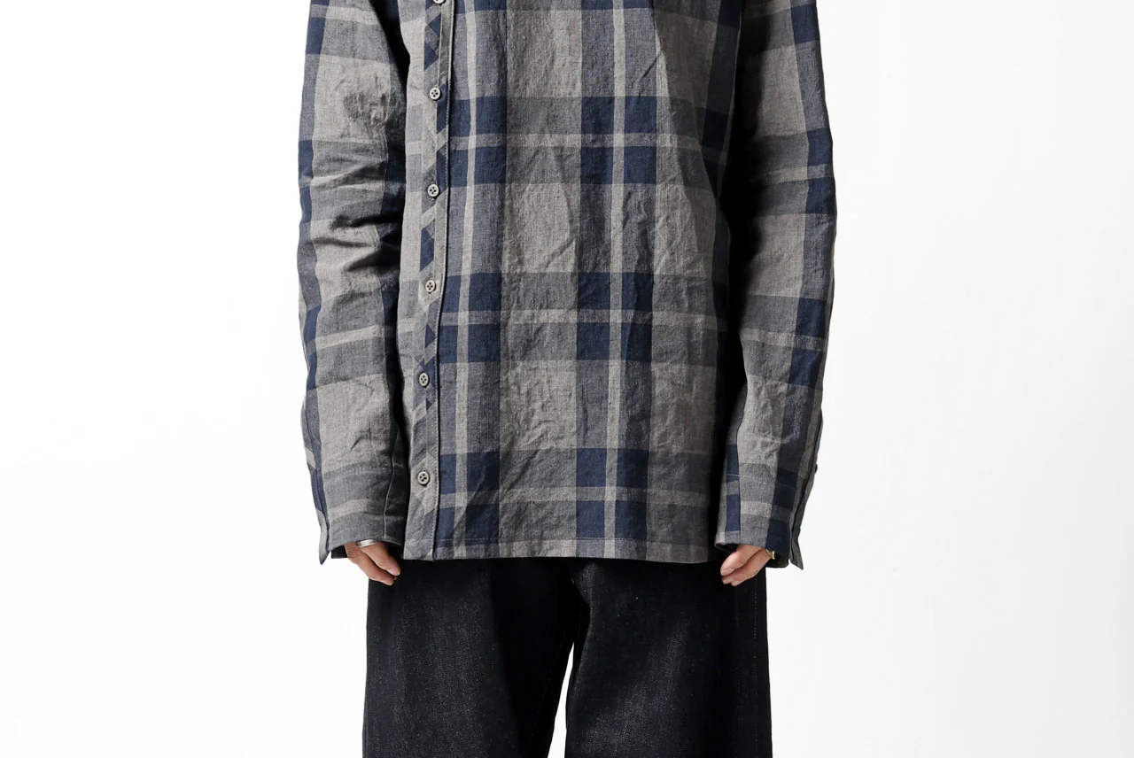 Hannibal. Curve Front Check Shirt / jabba 120. (EARTH) - Image 39