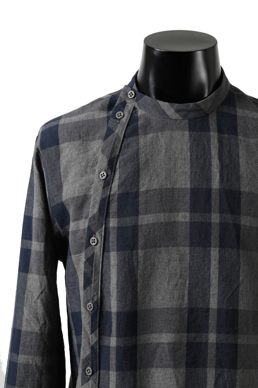 Hannibal. Curve Front Check Shirt / jabba 120. (EARTH) - Image 5