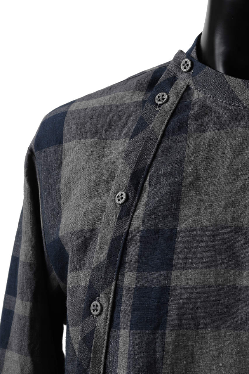 Hannibal. Curve Front Check Shirt / jabba 120. (EARTH) - Image 8