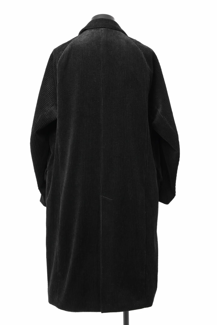 Hannibal. Oversized Fitting Corduroy Coat / ricardo 110. (BLACK CORD) - Image 10