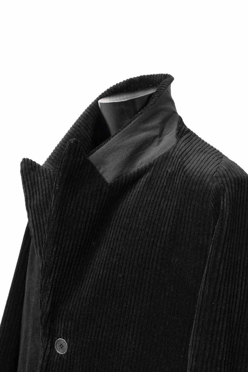 Hannibal. Oversized Fitting Corduroy Coat / ricardo 110. (BLACK CORD) - Image 19