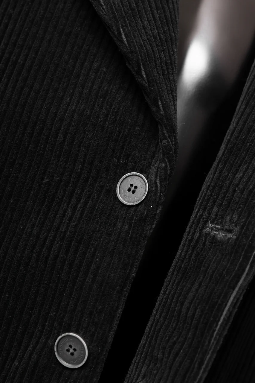 Hannibal. Oversized Fitting Corduroy Coat / ricardo 110. (BLACK CORD) - Image 23