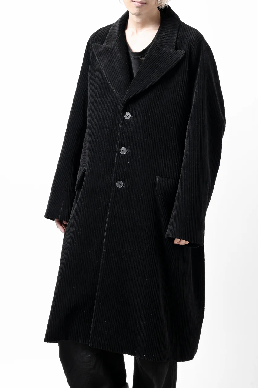 Hannibal. Oversized Fitting Corduroy Coat / ricardo 110. (BLACK CORD) - Image 25