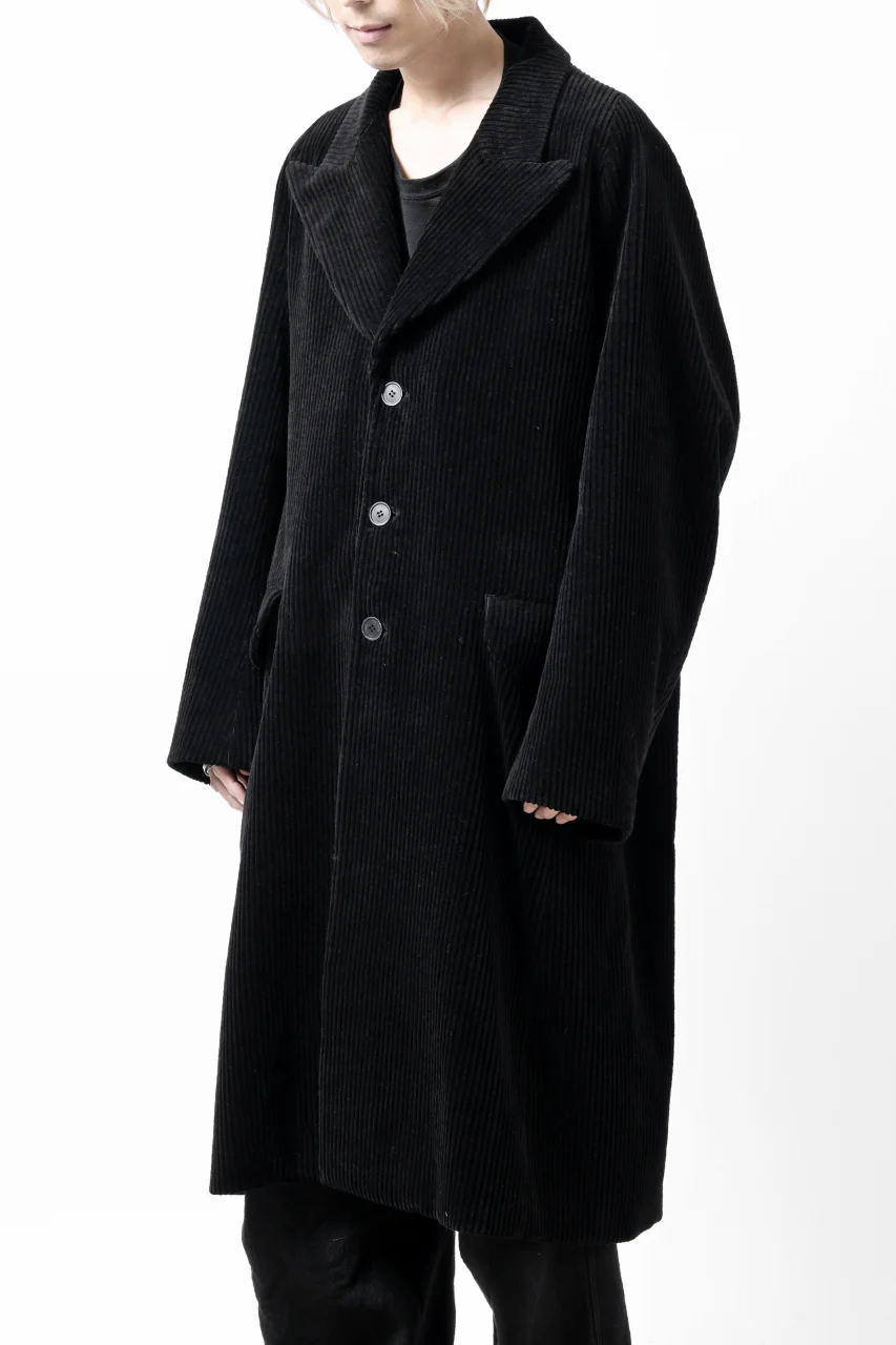 Hannibal. Oversized Fitting Corduroy Coat / ricardo 110. (BLACK CORD) - Image 27