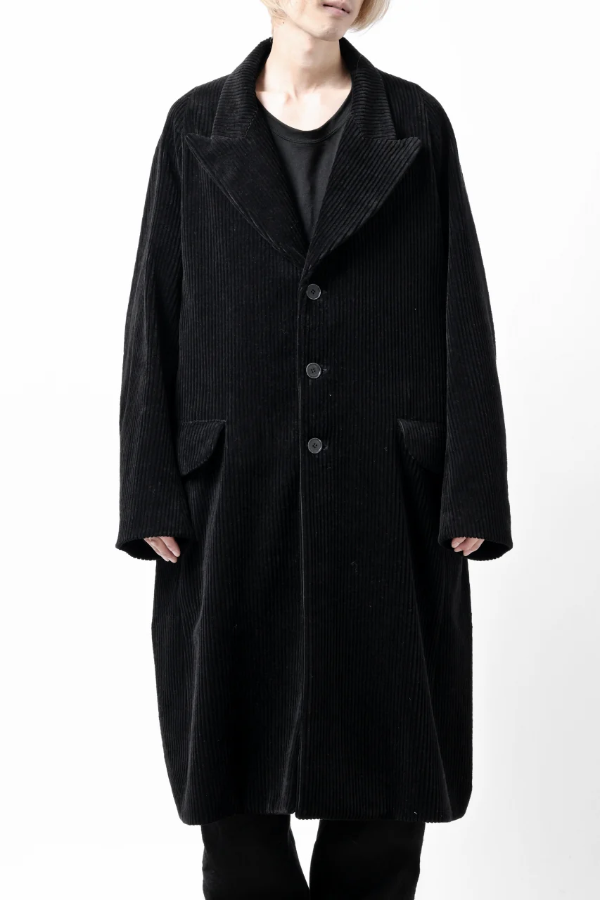 Hannibal. Oversized Fitting Corduroy Coat / ricardo 110. (BLACK CORD) - Image 28