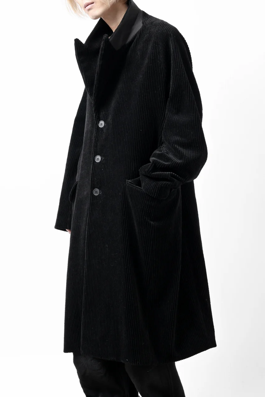 Hannibal. Oversized Fitting Corduroy Coat / ricardo 110. (BLACK CORD) - Image 32