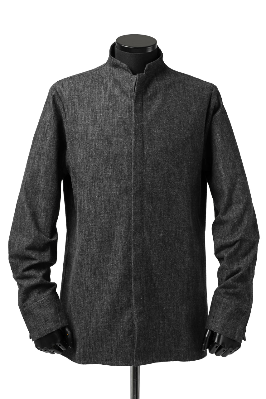 Hannibal. Stand Collar Shirt / Jorma 126. (SHADOW)