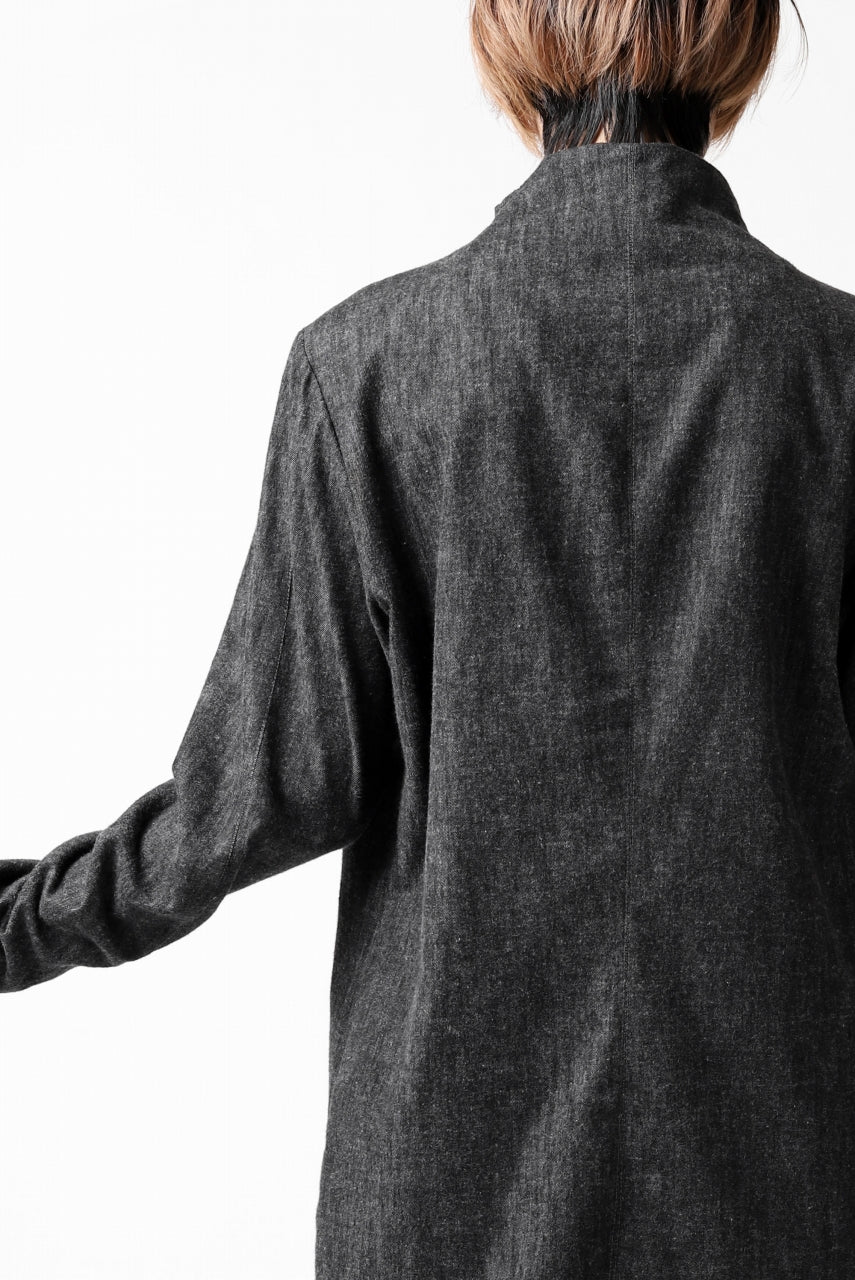 Hannibal. Stand Collar Shirt / Jorma 126. (SHADOW) - Image 13