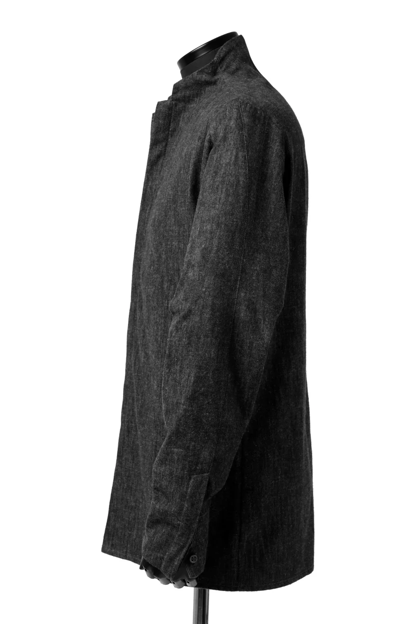 Hannibal. Stand Collar Shirt / Jorma 126. (SHADOW) - Image 16