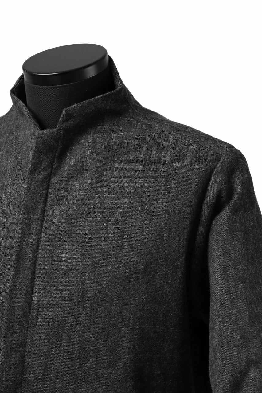 Hannibal. Stand Collar Shirt / Jorma 126. (SHADOW) - Image 24