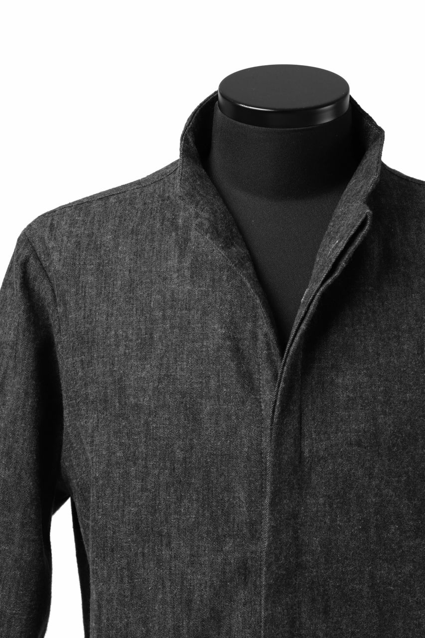 Hannibal. Stand Collar Shirt / Jorma 126. (SHADOW) - Image 26