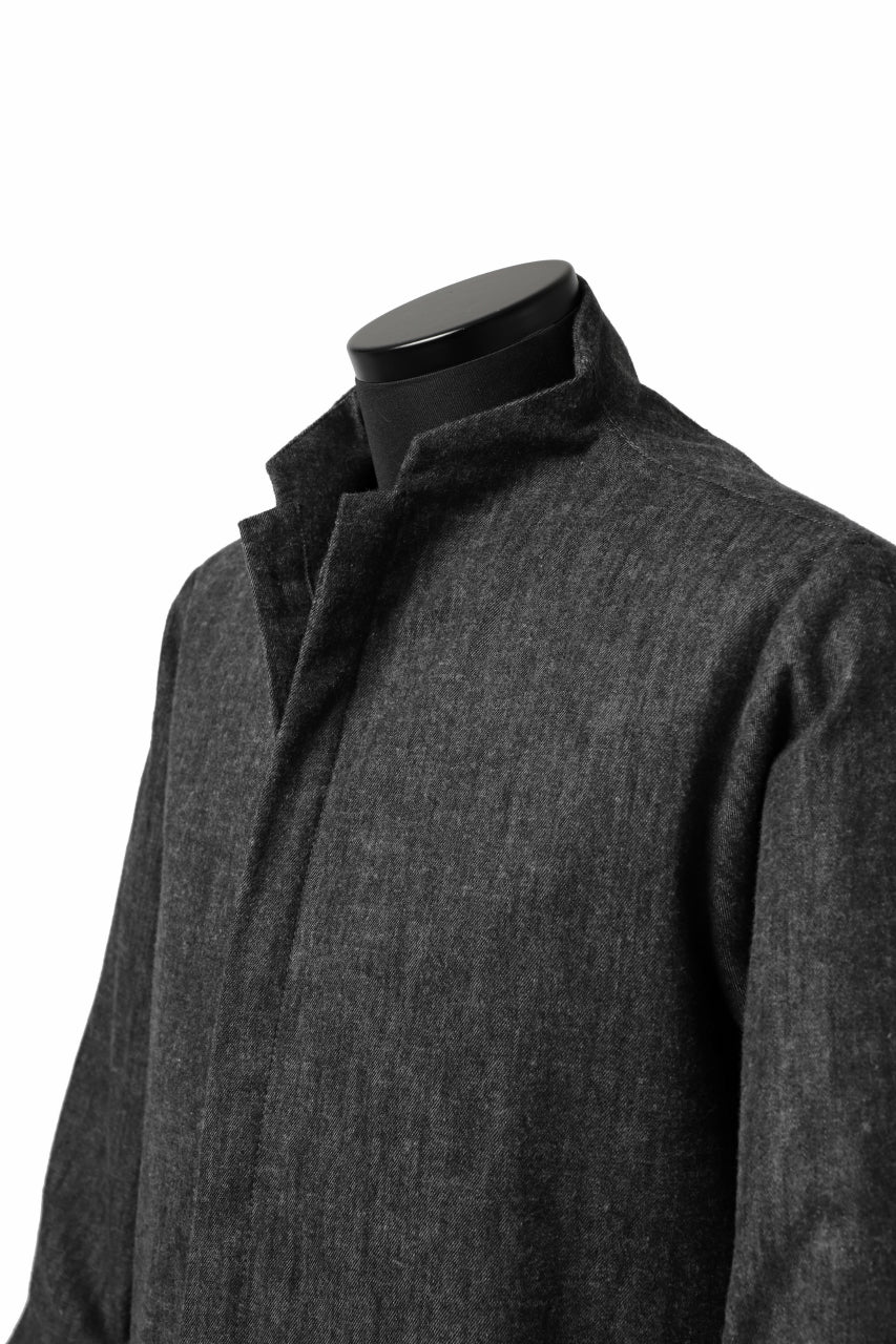 Hannibal. Stand Collar Shirt / Jorma 126. (SHADOW) - Image 27