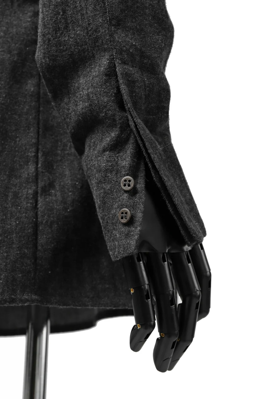 Hannibal. Stand Collar Shirt / Jorma 126. (SHADOW) - Image 33