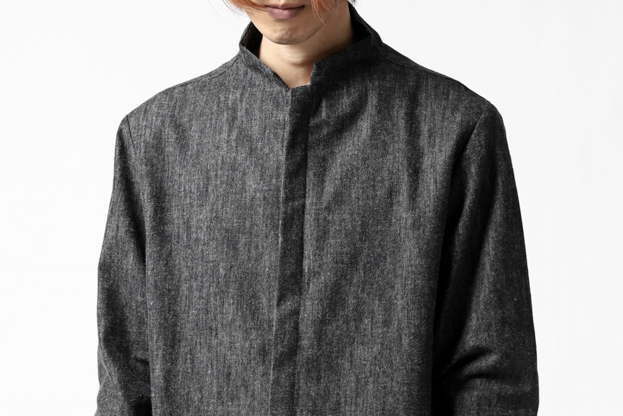 Hannibal. Stand Collar Shirt / Jorma 126. (SHADOW) - Image 35