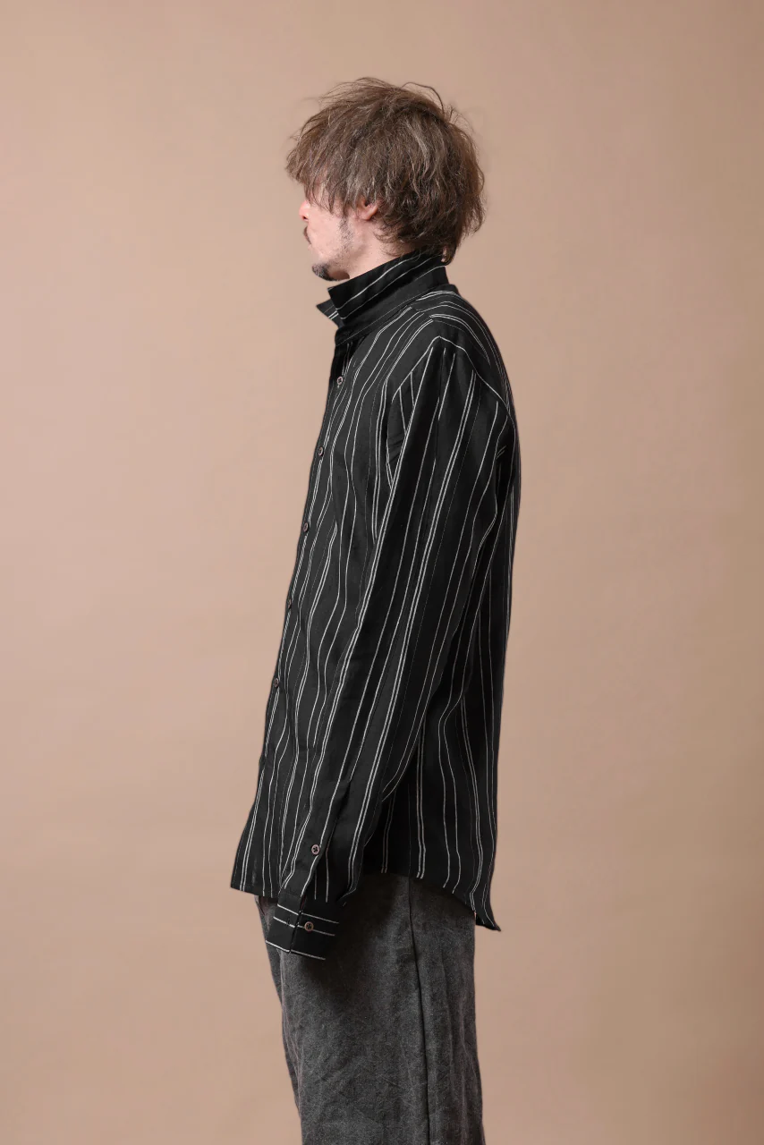 Hannibal. Switch Panel Shirt / Jannic 127. (BLACK×WHITE) - Image 25