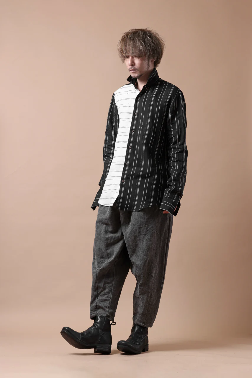 Hannibal. Switch Panel Shirt / Jannic 127. (BLACK×WHITE) - Image 34