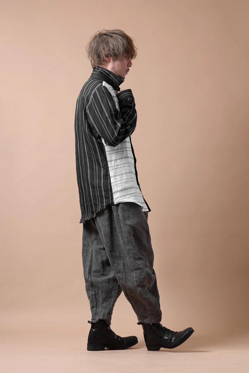 Hannibal. Switch Panel Shirt / Jannic 127. (BLACK×WHITE) - Image 36