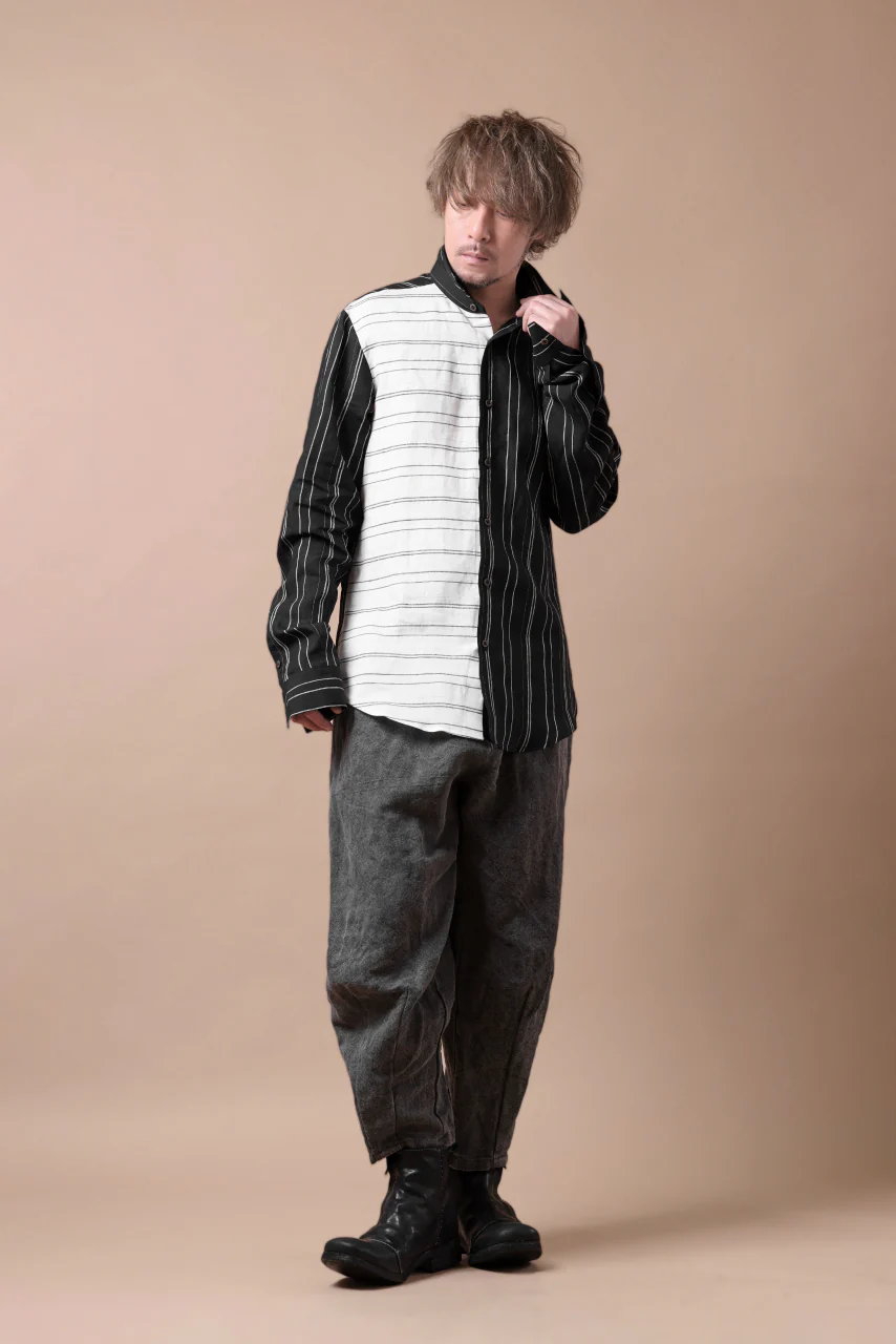 Hannibal. Switch Panel Shirt / Jannic 127. (BLACK×WHITE) - Image 37