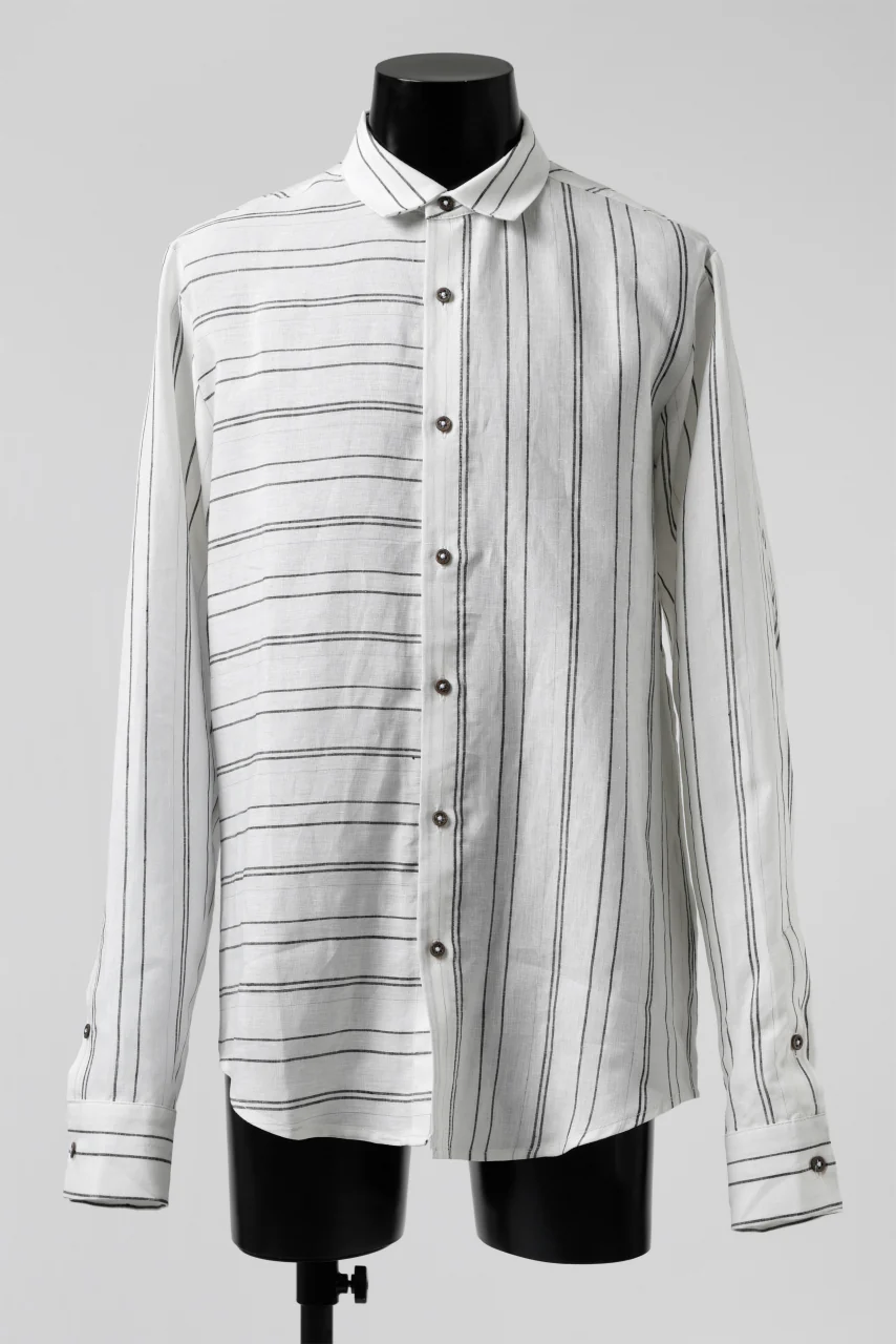 Hannibal. Switch Panel Shirt / Jannic 127. (WHITE STRIPED)