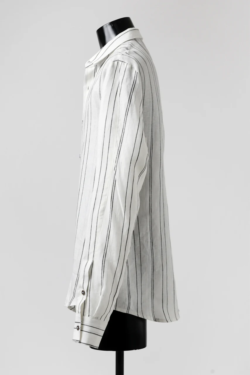 Hannibal. Switch Panel Shirt / Jannic 127. (WHITE STRIPED) - Image 3